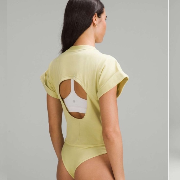 Lululemon Heavyweight Cotton T-Shirt Bodysuit - Picture 1 of 7